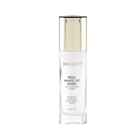 Swiss Beauty Real Makeup Base Highlighting Primer Shade - Natural Tint, 32Ml