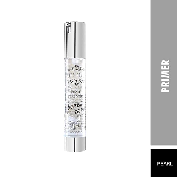 Swiss Beauty Pearl Primer, Prime Light, Face Makeup, Pearl-Pores, 30ml