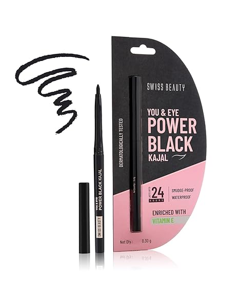 Swiss Beauty You & Eye Power Black Kajal  | 0.30gm