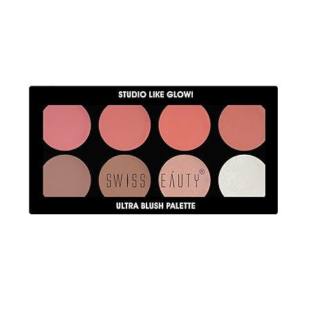 Swiss Beauty Ultra Blush Palette with highly blendable Shade-2, 16gm