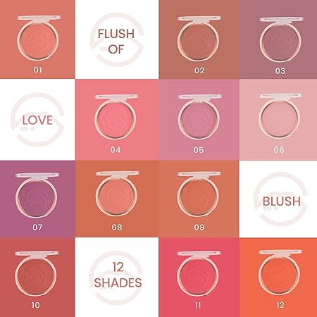 MARS Flush of Love Face Blusher | Highly Pigmented & Easy to Blend | Lightweight & Natural Finish (8.0 gm)