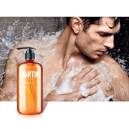 Martin Purifying & Nourishing Body Wash For Men 500 ml Organic Coconut Oil Shower Gel With Natural Ingredient