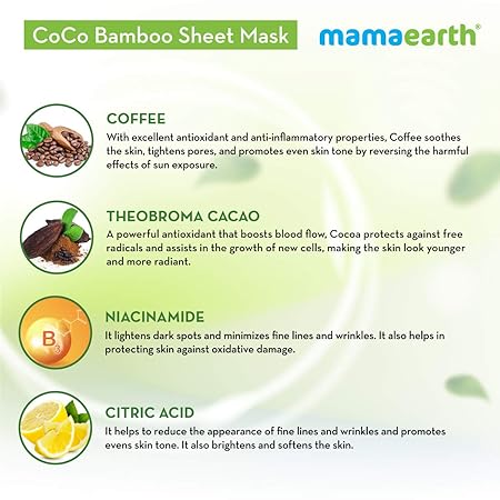 Mamaearth Coco sheet mask- pack of 2