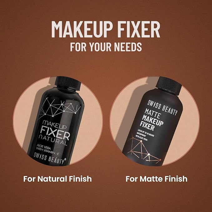 Swiss Beauty Matte Makeup Fixer | 16 Hours Matte Finish | With Vitamin E 70ml