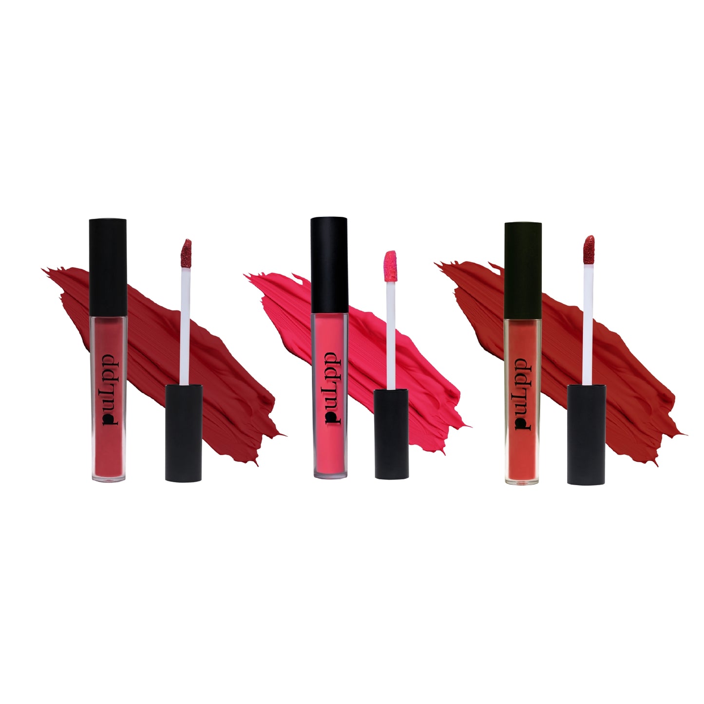 PULPP Combo of Matte & Glossy Lipstick for women 3.5 ml (Pack of 3) Hydrating and long-lasting, Perfect for Everyday Wear (First Love(Matte), Cotton Candy(Gloss), Fuchsia Magenta(Matte))