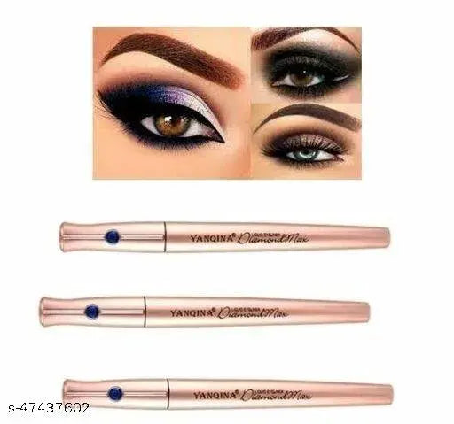 MARS Long Lasting Liquid Ink Black Pen Eye liner | Matte Finish & Waterproof Eyeliner (1ml) (Black Ink) Combo Pack of 3