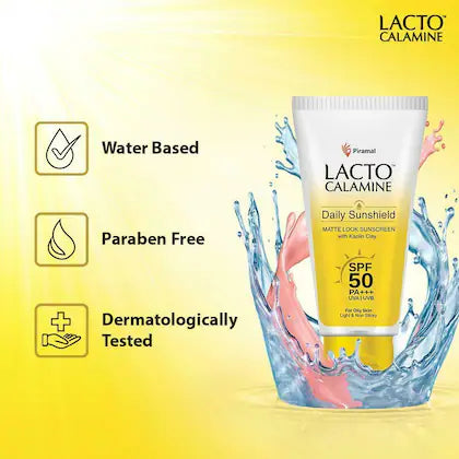 Lacto Calamine Daily Sunshield SPF 50 PA+++ Matte Look Sunscreen 50 g