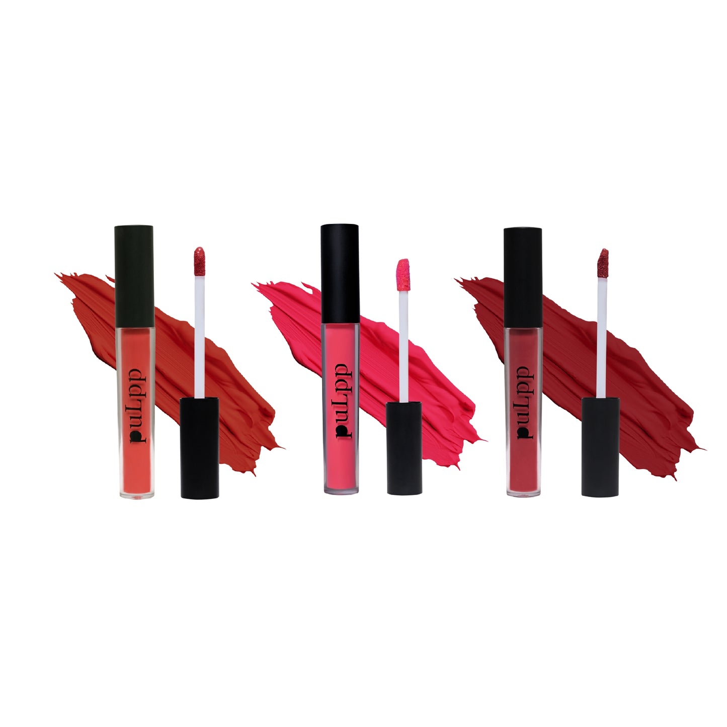 PULPP Combo of Matte & Glossy Lipstick for women 3.5 ml (Pack of 3) Hydrating and long-lasting, Perfect for Everyday Wear (Soft Peach(Matte), Cotton Candy(Gloss), Bold Red(Matte)